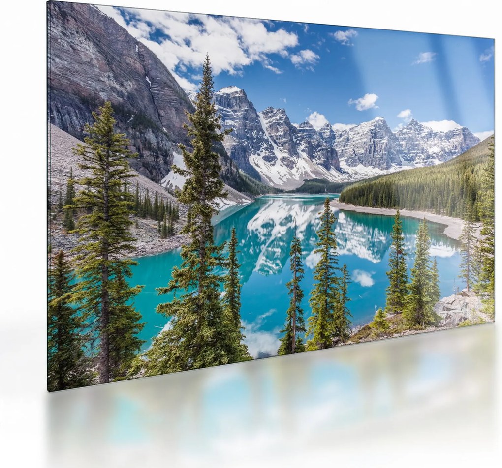 Sklenený obraz - Národný park Banff (70x50 cm)