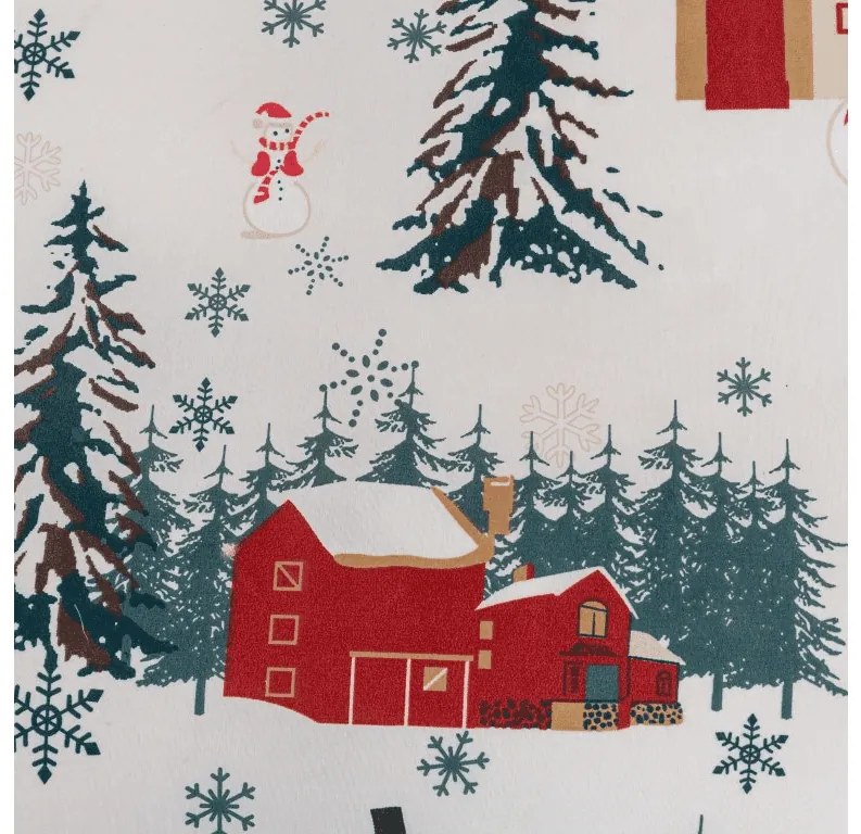 Obliečky z mikrovlákna SNOWY HOUSES biele Rozmer obliečky: 70 x 90 cm | 140 x 200 cm