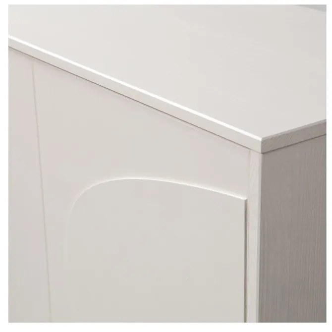 Svetlosivá skrinka z borovicového dreva 85x135 cm Cadiz – WOOOD