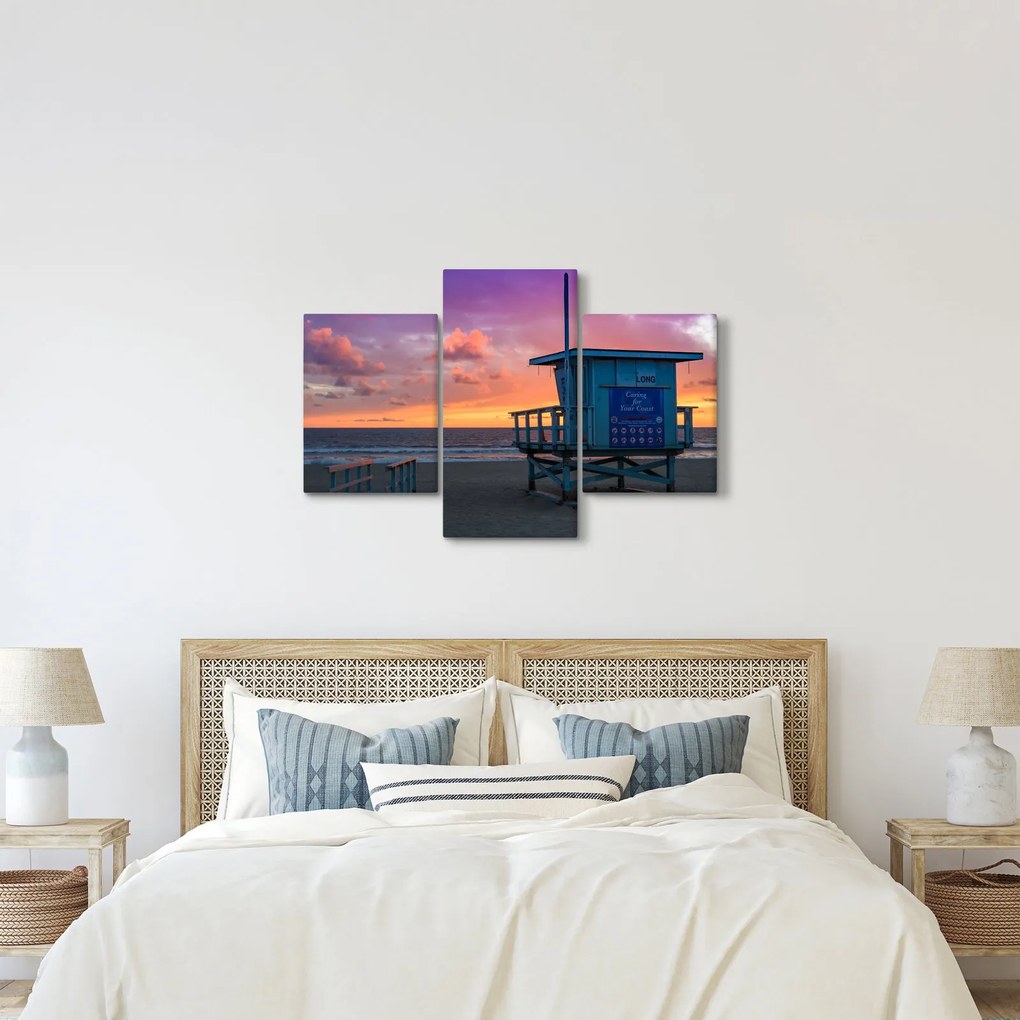 Obraz z pláže Santa Monica (90x60 cm)