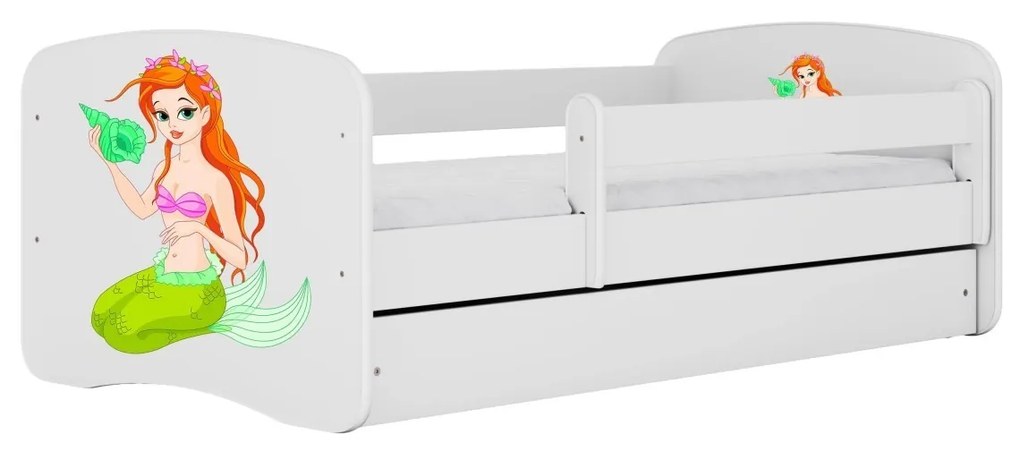 Dětská postel Babydreams mořská panna bílá