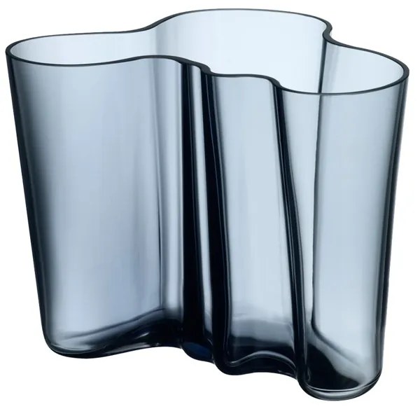 Váza Alvar Aalto 160mm, modrá rain
