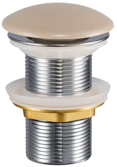 Súprava keramického umývadla s výpusťou WIKI 36 cm cappuccino