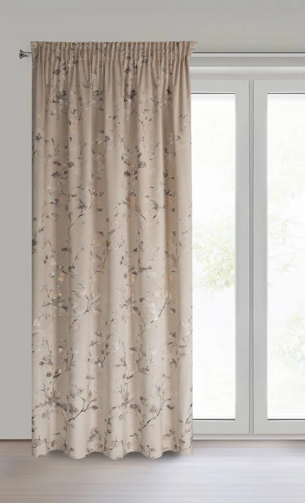 ZATEMŇOVACÍ ZÁVES NA PÁSKE SELENA 140X270 CM VZOROVANÁ