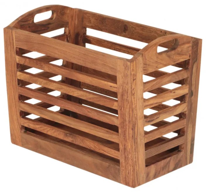 Indický nábytok - Kôš na noviny Kali 2ks indický masív palisander Two tone