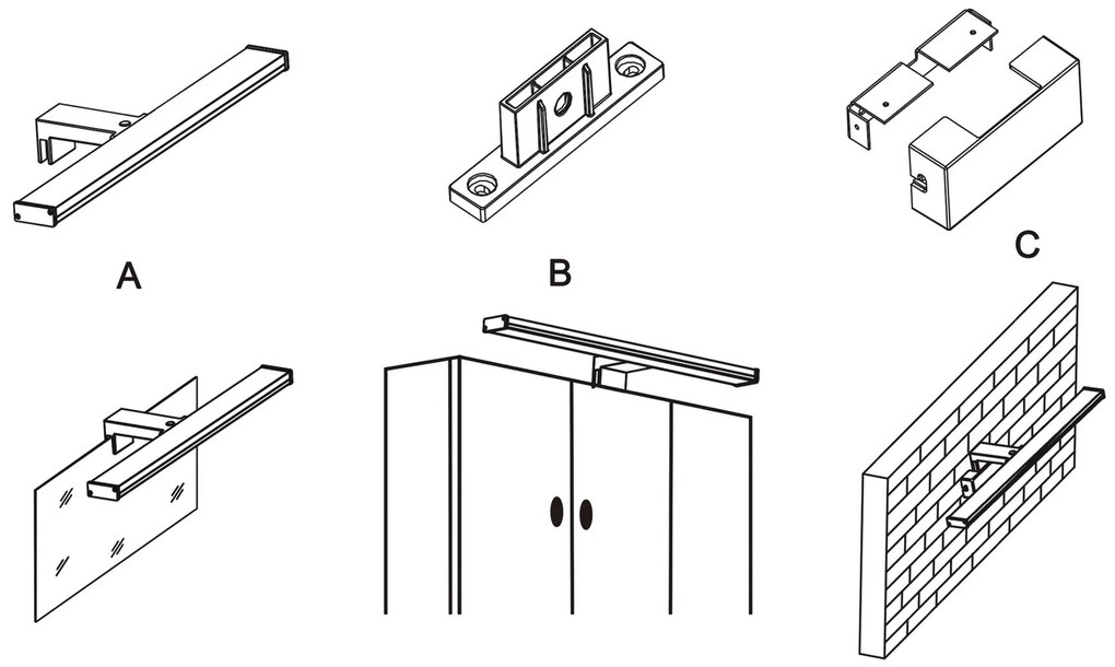 TOP LIGHT Svetlo nástenné Texas CCT, Strieborná-Chróm