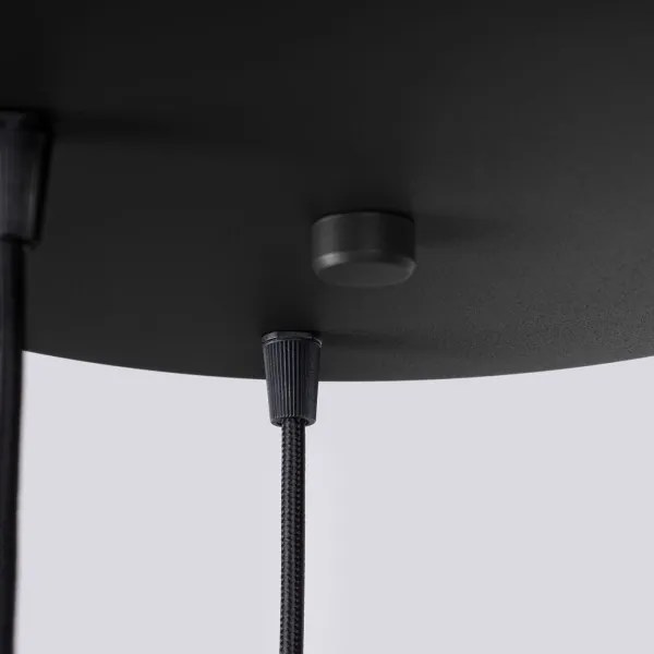 Sollux SL.1715 - Luster na lanku HALO 3xG9/8W/230V pr. 25 cm čierna