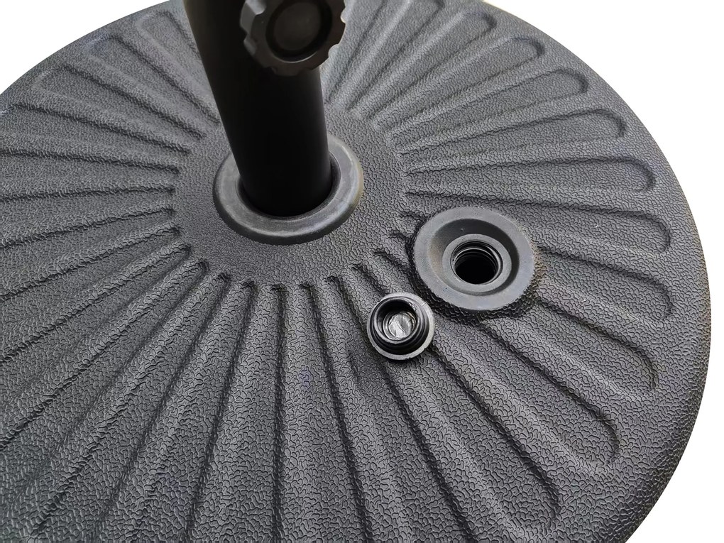 Podstavec pod slnečník Houseland Bixi 56 cm čierny