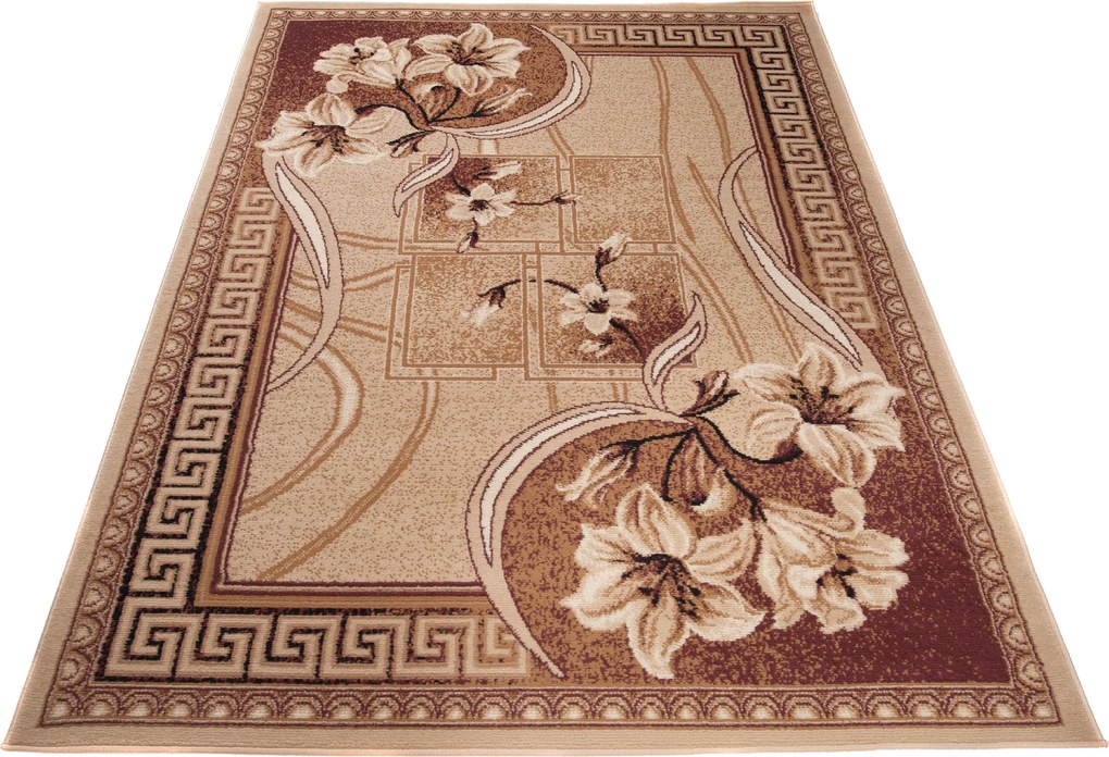 TA Koberec F743A TMAVOBÉŽOVÝ ATLAS PP Rozmer: 80x150 cm