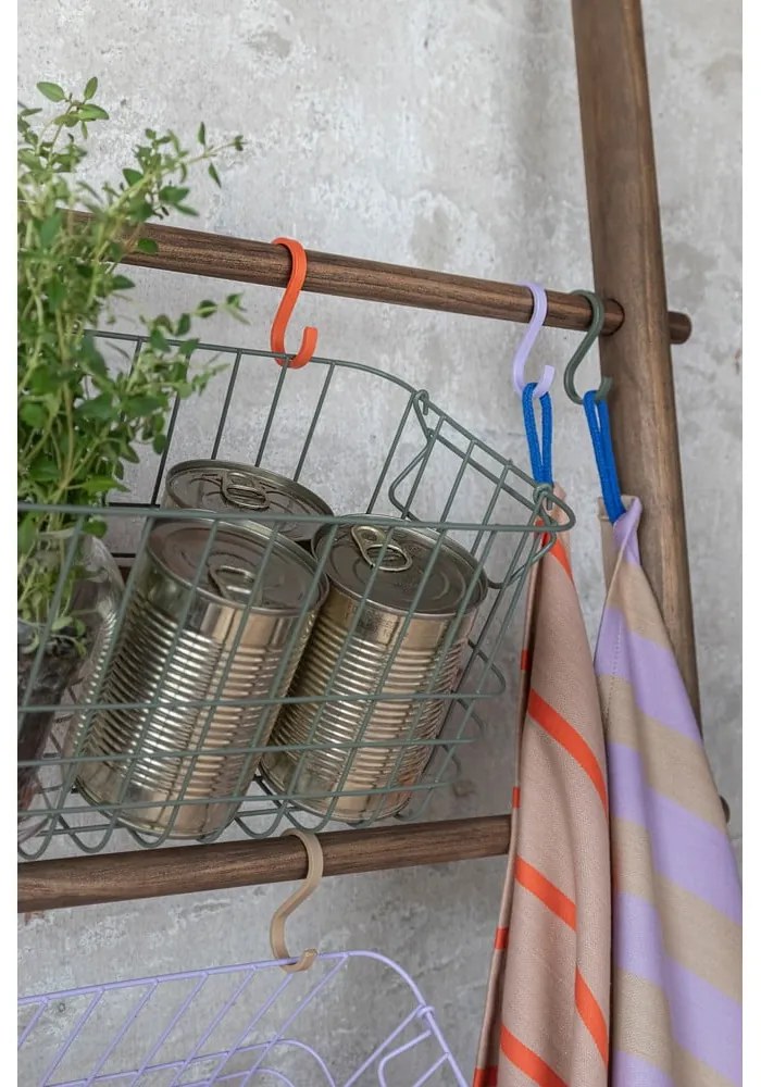 Svetlozelené závesné kovové háčiky v súprave 5 ks Hang-it – Mette Ditmer Denmark