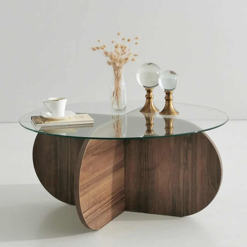 Konferenčný stolík Bubble Walnut, orech