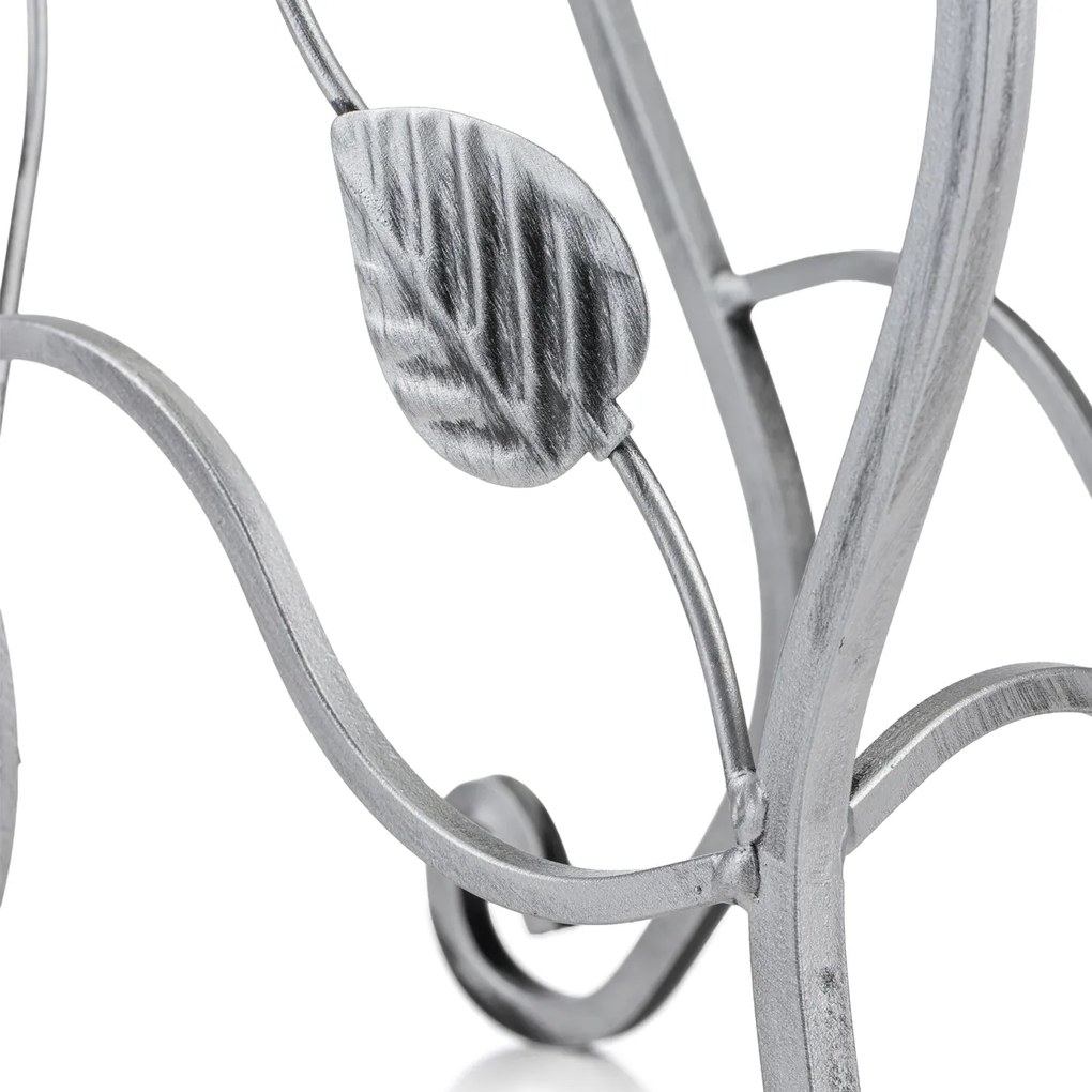 STOJAN NA KVETINÁČ JULYAN 70X50 CM STRIEBORNÁ