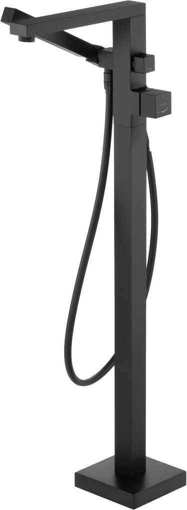 Deante Blur, voľne stojaca vaňová batéria, čierna matná, DEA-BQL_N17M