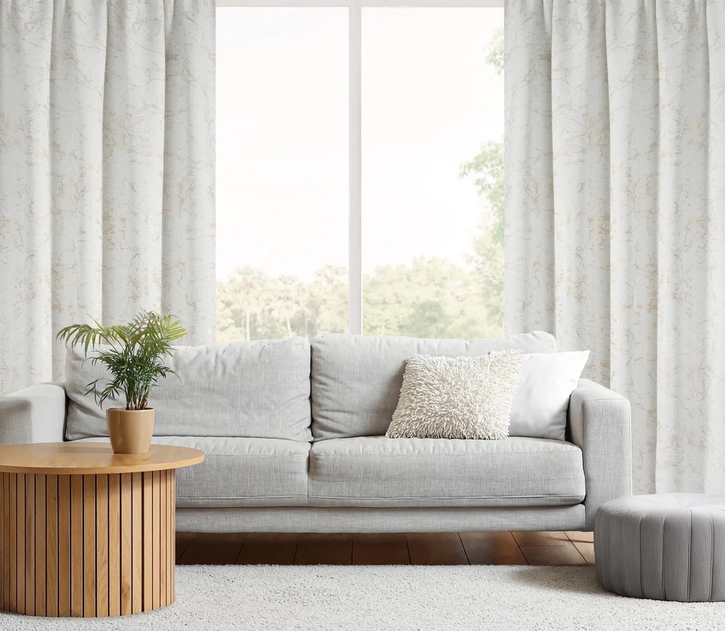 ZÁVES NA PÁSKE MARLENE 140X270 CM VZOROVANÁ