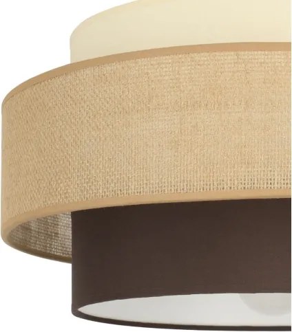 BRILAGI - Prisadený luster RESNA 1xE27/60W/230V pr. 40 cm béžová/čierna