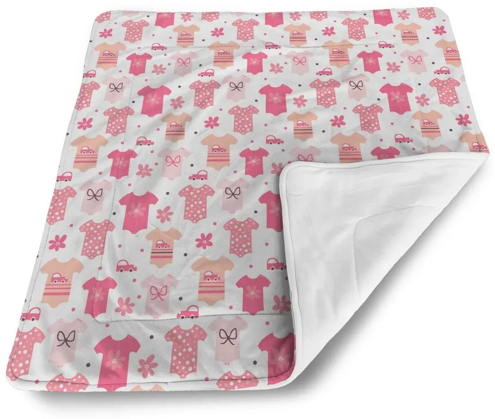 Sablio Deka pre bábätko Ružové oblečky - 90x120 cm