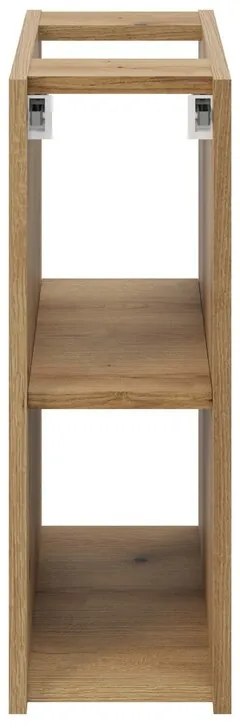 Závěsný koupelnový regál Nova Oak 20 cm dub coast evoke