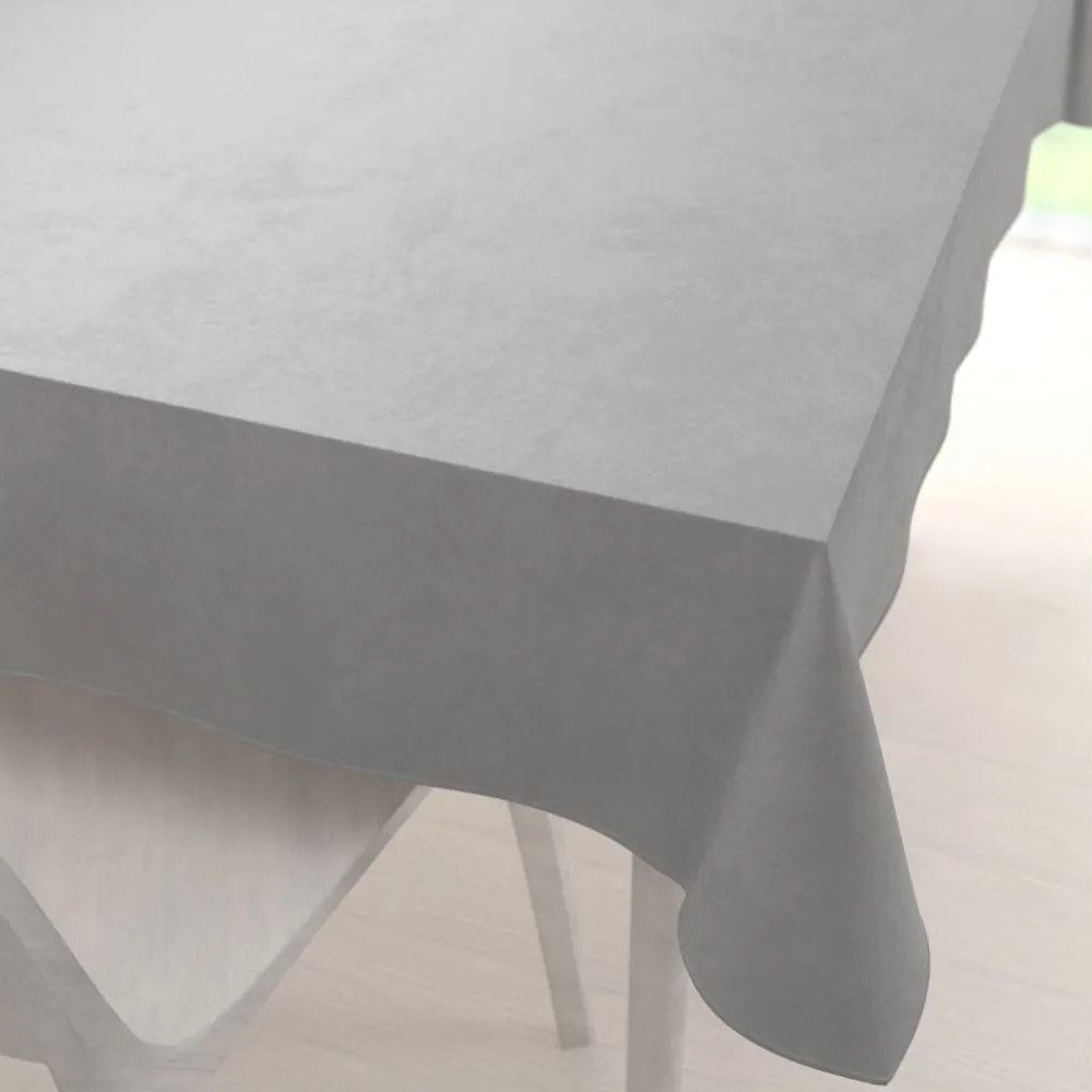 Biante Zamatový obdĺžnikový obrus Velvet Premium SVP-027 Svetlo sivý 140x180 cm