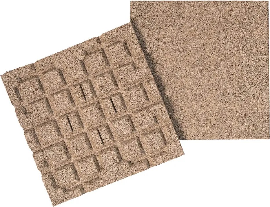 Gumová dlaždica ASLON 50 x 50 cm, piesková