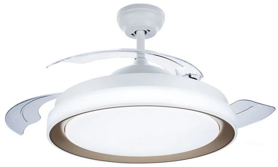 Philips-LED Stropné svietidlo s ventilátorom LED/35W/230V 5500/4000/2700K+DO zlatá