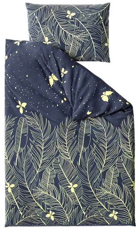 Bavlnené obliečky VISATA čierne, 100% bavlna Rozmer obliečky: 70 x 90 cm | 140 x 200 cm