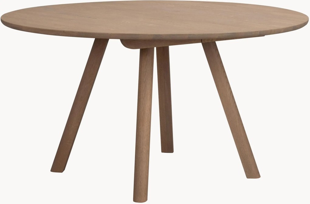 Okrúhly jedálenský stôl z dubového dreva Clapperton, Ø 140 cm