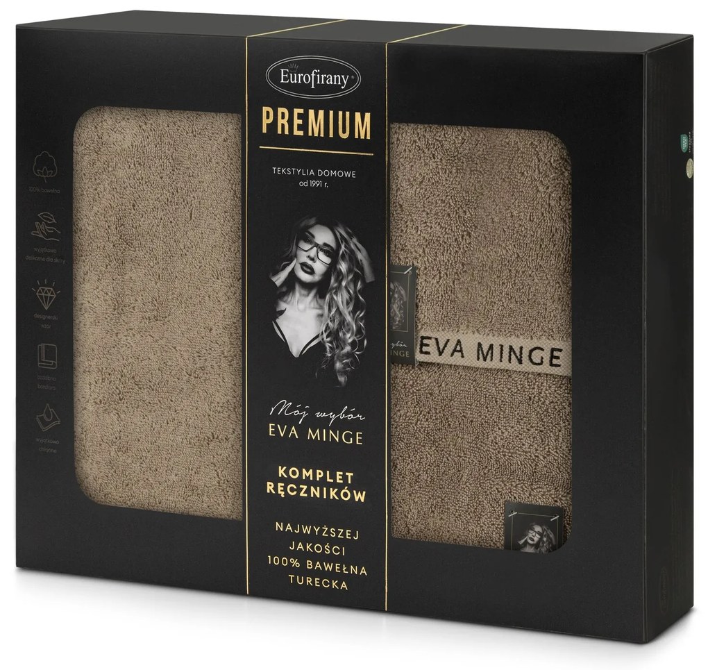 FROTÉ UTERÁK EVA MINGE VENUS SADA 1KS 30X50 CM, 1KS 50X90 CM, 1KS 70X140 CM BÉŽOVÁ