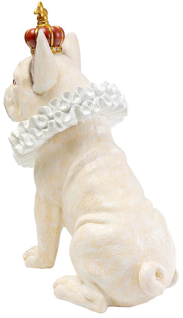 King Dog dekorácia biela 33 cm