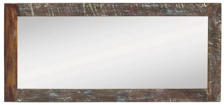 furniture-nabytek.cz - Masívne kúpeľňové zrkadlo Sumana II z recyklovaného dreva, lakované, hnedé – 130×60 cm