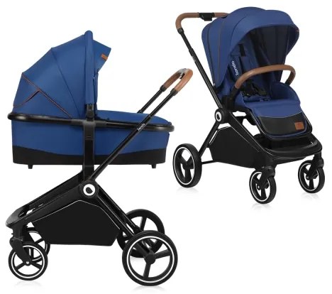 Lionelo - Kombinovaný kočík 2 v 1 MIKA Blue Navy