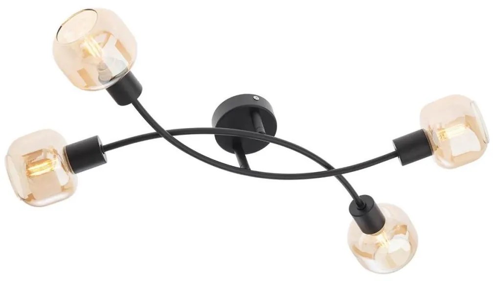 Redo 04-486 - Bodové svietidlo AMBER 4xE14/28W/230V