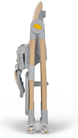 KINDERKRAFT - Detská jedálenská stolička 2v1 LASTREE béžová/šedá