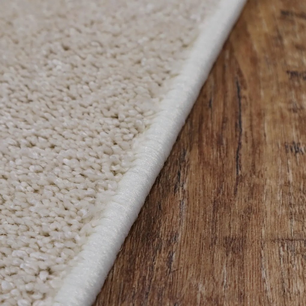 AladinWorld Expres, Kusový koberec Velur Ultra biely, 200x300, biela, obývacia izba