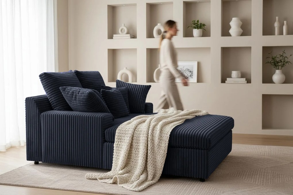 POHOVKA / LEŇOŠKA LARGO 153 × 173 TILIA 77 TMAVO MODRÁ