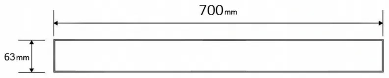 Mexen M01 vzor, mriežka na sprchový žľab 70 cm zlatá, 1520070