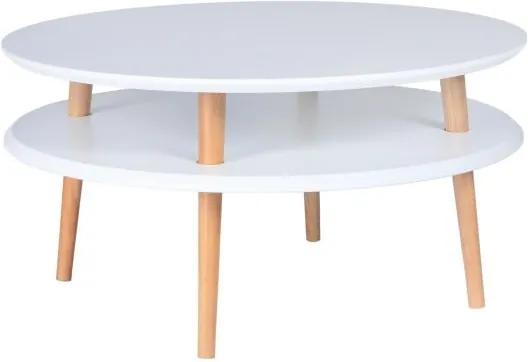 Biely konferenčný stolík Ragaba UFO, Ø 70 cm
