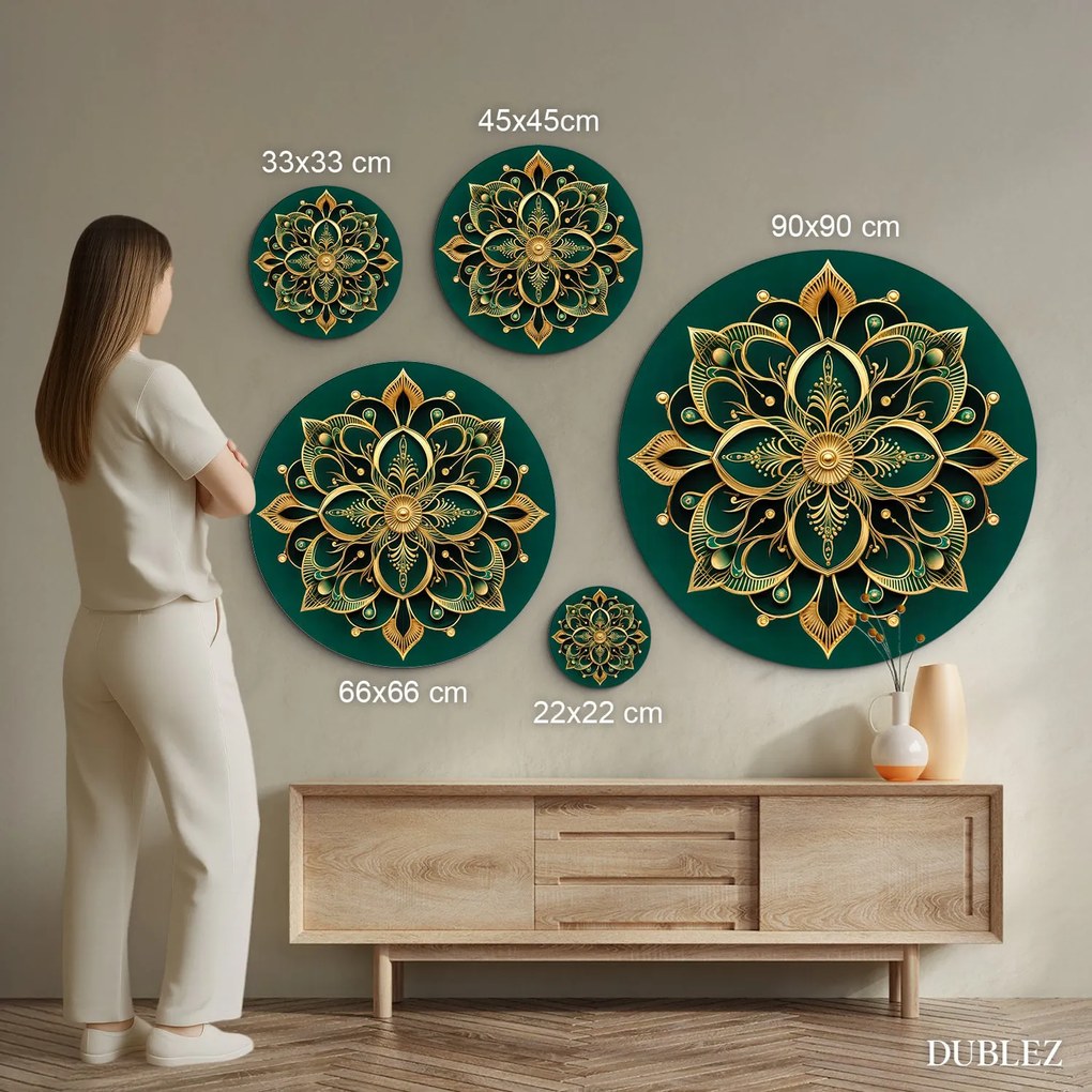 DUBLEZ | Luxusný obraz mandaly - Olivia | UV potlač, Premium