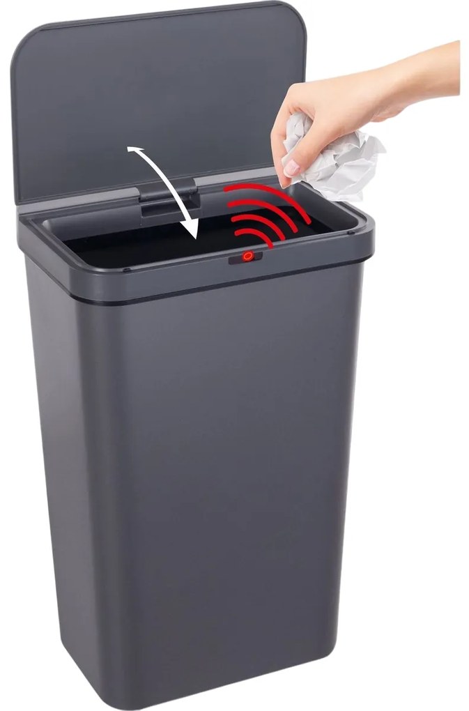 Lamart LT8108 Bezdotykový kôš Sensor 50 l, sivá