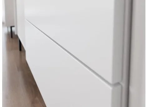 Tv stolík/skrinka Samker 2K2SZ, Farby: biela