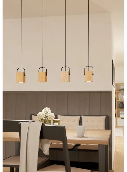 Eglo 43748 - LED Luster na lanku AYLES 4xGU10/3W/230V