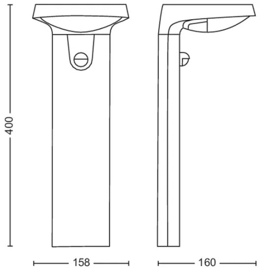 Philips - LED Solárna lampa so senzorom TYLA LED/1,2W/4V 3000K IP44