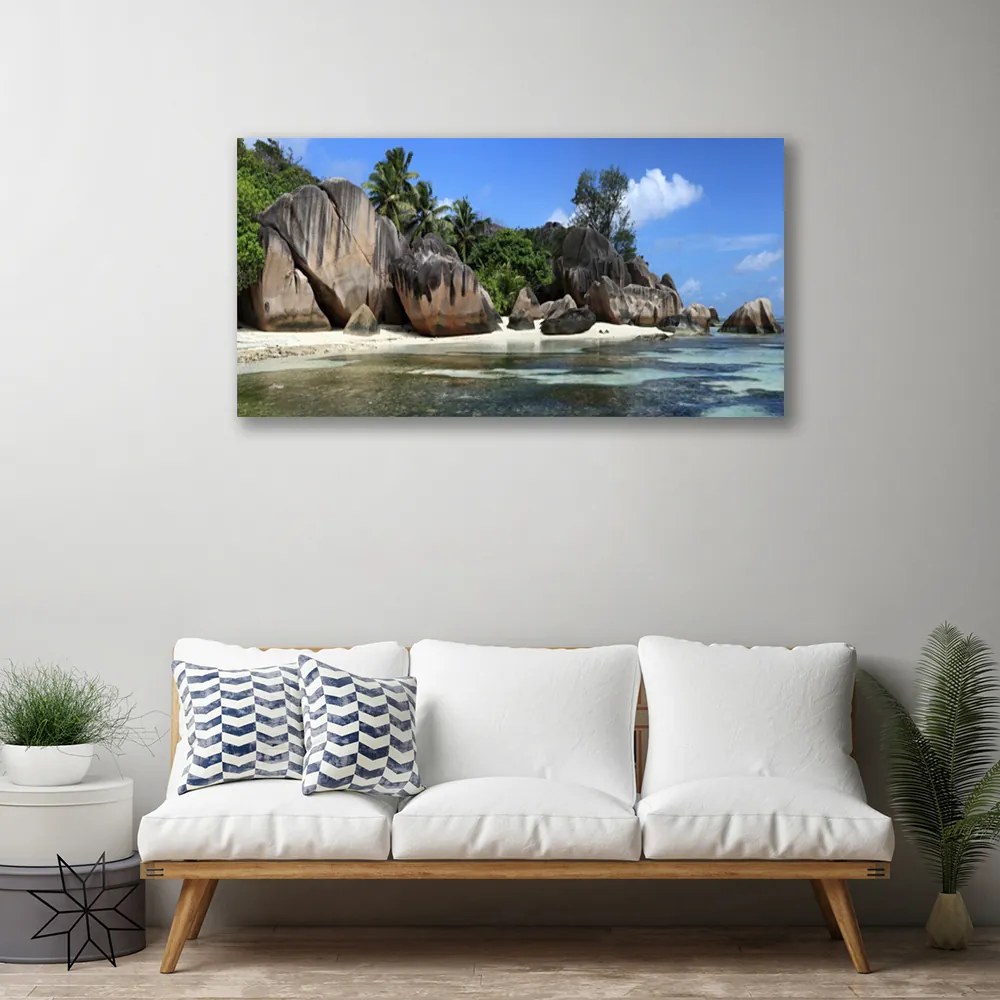 Obraz na plátne Skala more príroda 120x60 cm