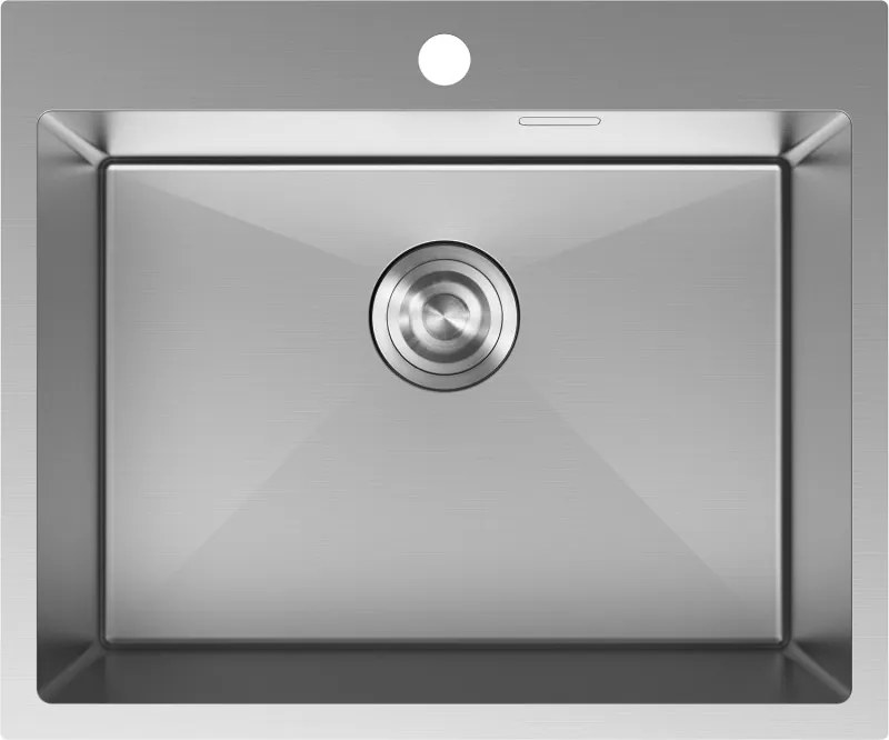 Mexen Solix oceľový drez 1-komorový 600 x 500 mm, inox - 6408601000-01