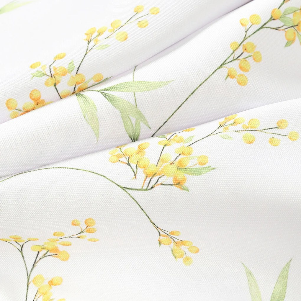Goldea dekoračná obliečka na vankúš - kvety mimózy 45 x 45 cm