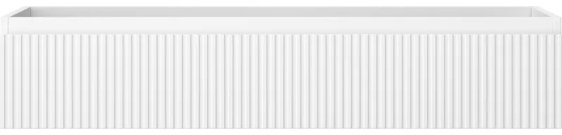 Mexen Rivel, kúpeľňová skrinka 120 cm, 1 zásuvka, drážkovaná, biela matná, 91A20-12023-1-BF01