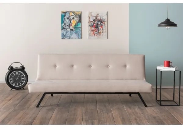 Dvojmiestná pohovka LOKO krémová/béžová