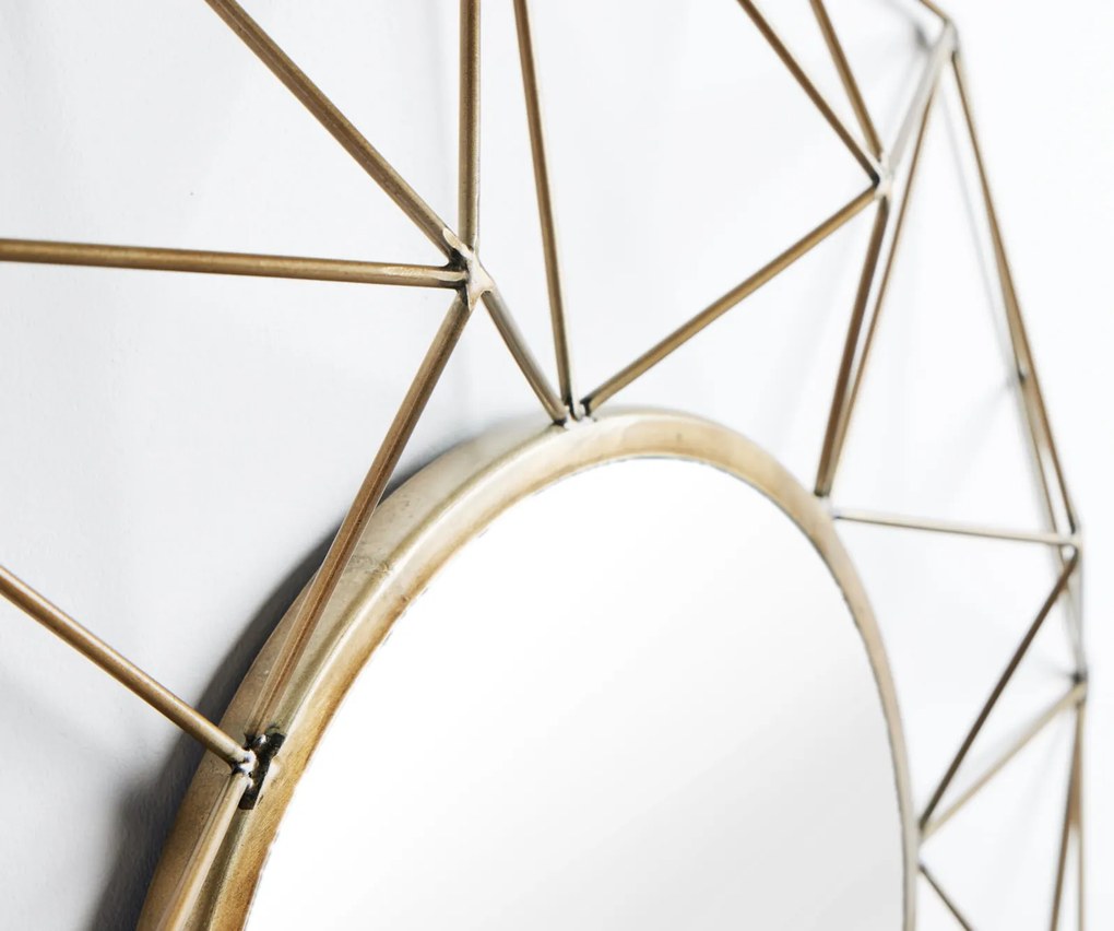 Zrkadlo Diamond 90cm mosadz