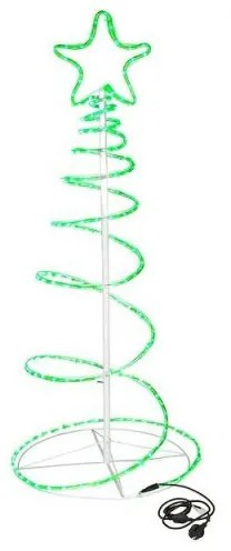 SPRINGOS LED Vianočný stromček - 135cm, 192LED, IP44, zelená