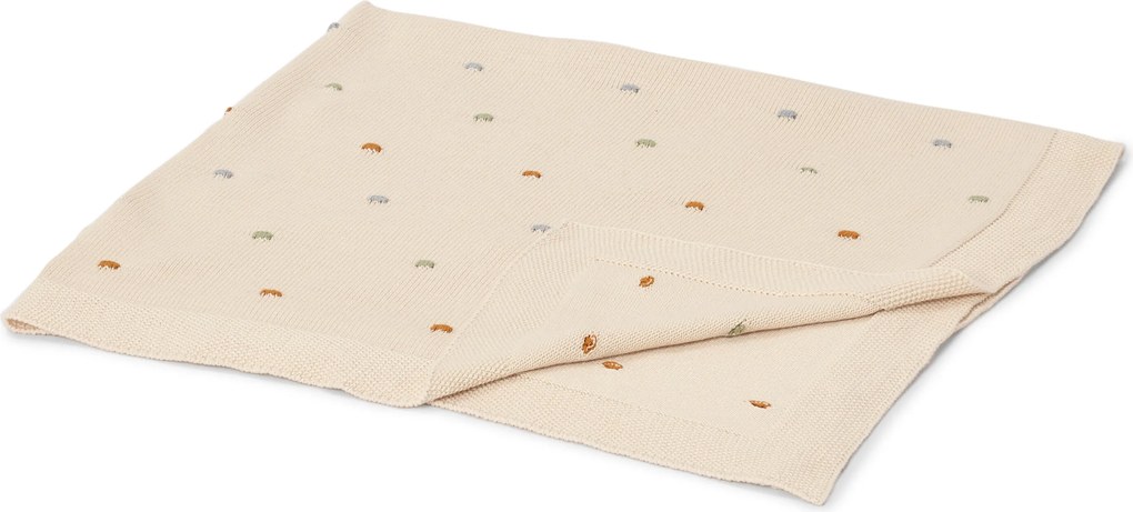 Detská mäkká pletená deka, 90 x 90 cm