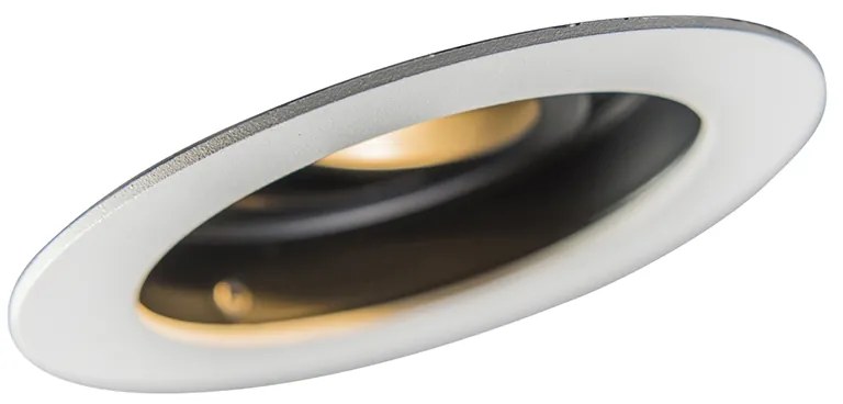 Inteligentné zapustené bodové svietidlo biele s oceľou vrátane Wifi GU10 - Rondoo